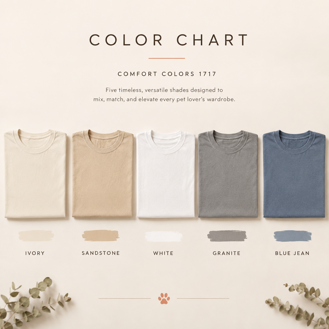 Custom line-art pet portrait on a garment-dyed Comfort Colors tee
