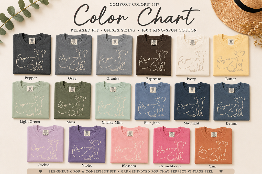 Custom Chihuahua name shirt, relaxed unisex fit