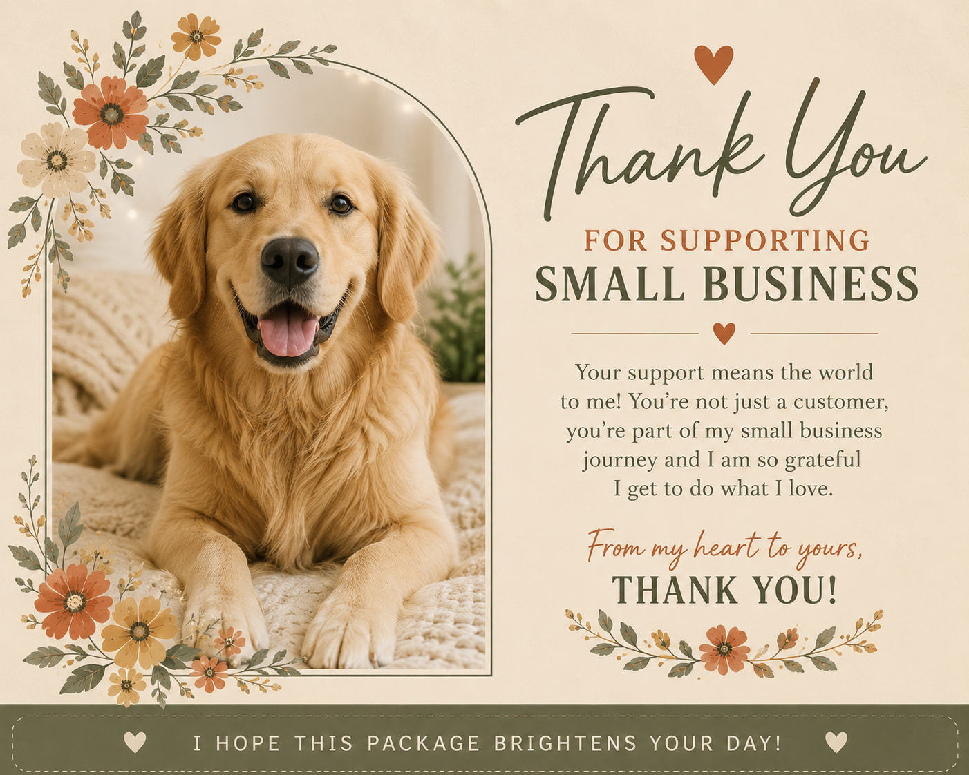 Vintage floral Golden Retriever t-shirt for dog moms