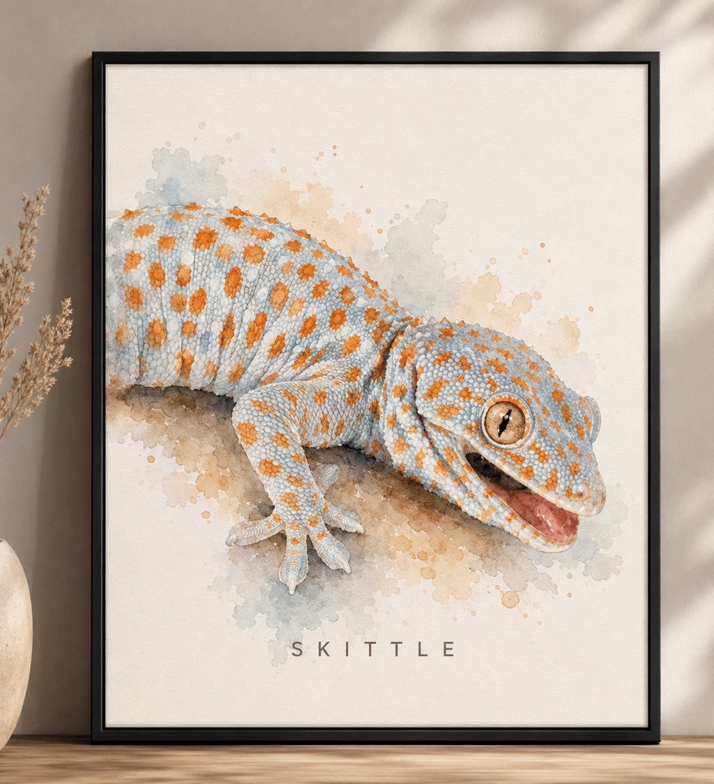 Custom Watercolor Pet Portrait — Framed Canvas | Personalized Dog & Cat Art From Your Photo - Skye Collective
