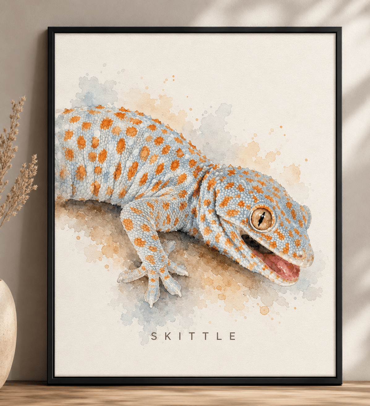 Custom Watercolor Pet Portrait — Framed Canvas | Personalized Dog & Cat Art From Your Photo - Skye Collective